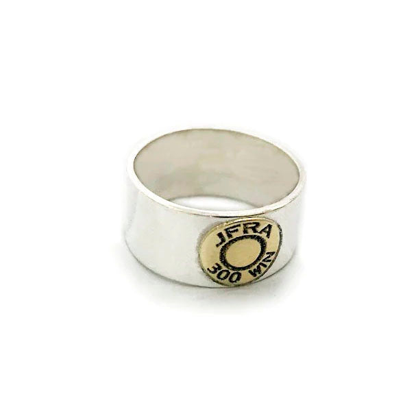 anillo culata personalizado en oro amarillo y plata