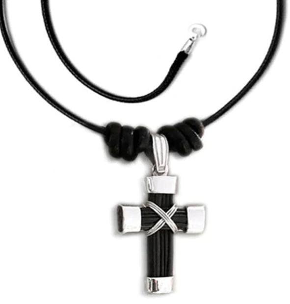 collar-cruz-mediana-nudo-africano-pelo-bufalo-y-plata-1