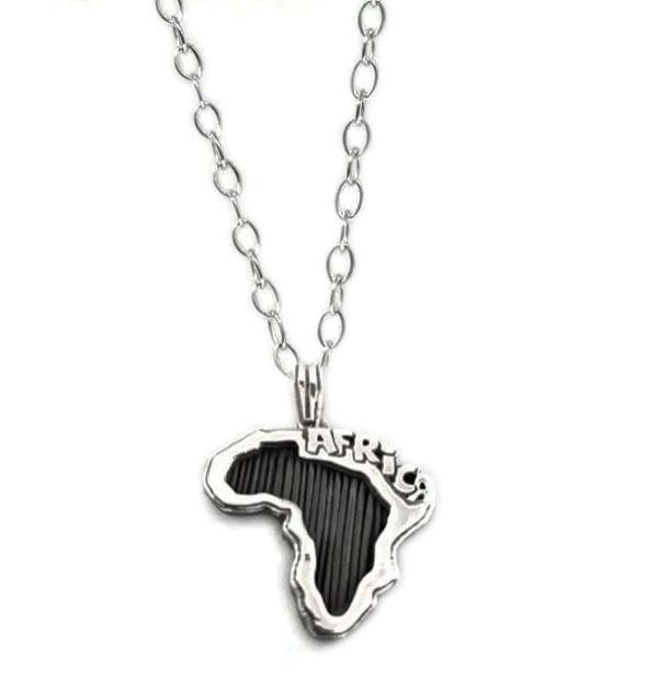 collar-eslabones-mapa-Africa-pelo-bufalo-con-plata-2