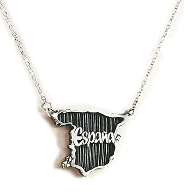 collar-mapa-Espana-pelo-bufalo-con-plata-foto-1