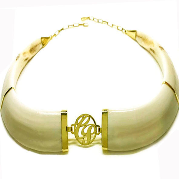collar jabali personalizado con oro 18 kilates 11