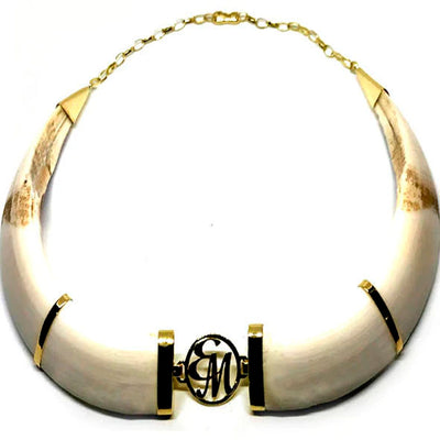collar jabali personalizado con oro 18 kilates 14