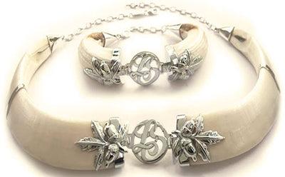 conjunto-de-collar-y-pulsera-jabali-personalizado-con-hoja-bellotas-y-plata-4