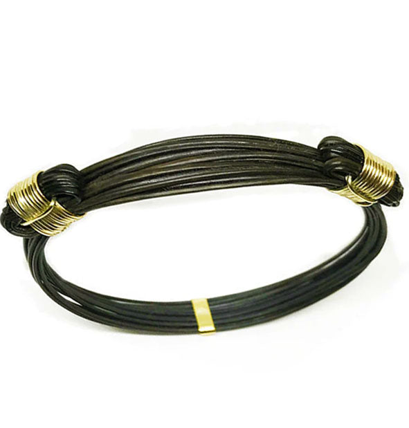 pulsera-2-nudos-corredizos-en-pelo-bufalo-con-oro-18-kilates-1