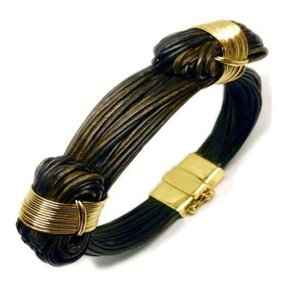 pulsera-2-nudos-corredizos-gruesa-en-pelo-bufalo-con-oro-18-kiltes-y-cierre-foto-9