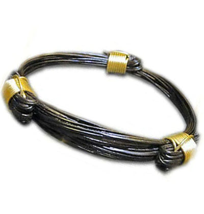 pulsera-3-nudos-corredizos-en-pelo-bufalo-con-oro-18-kiltes-foto-2