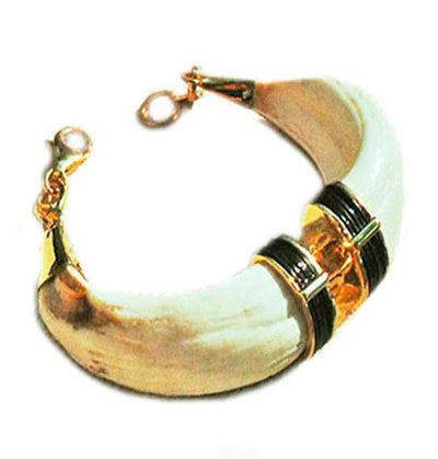 pulsera-amoladera-jabali-con-casquillo-pelo-bufalo-y-oro-18-kilates