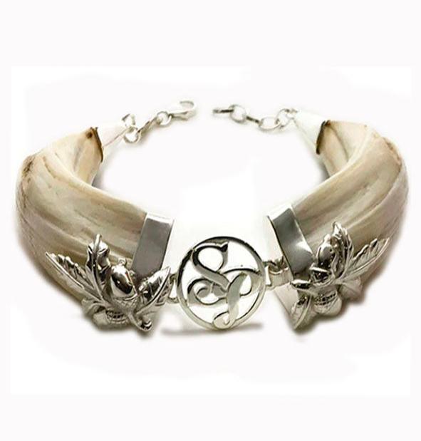 pulsera-amoladera-jabali-personalizada-con-hojas-de-bellota-y-plata-foto-2