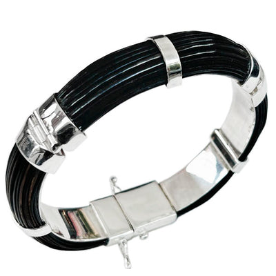 pulsera-ancha-media-cana-pelo-bufalo-con-cierre-en-plata-de-ley-21