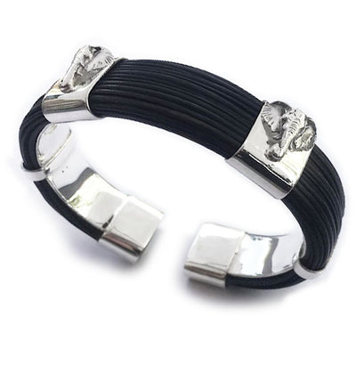 pulsera-ancha-plana-pelo-bufalo-con-2-cabezas-de-elefantes-en-plata-de-ley-1