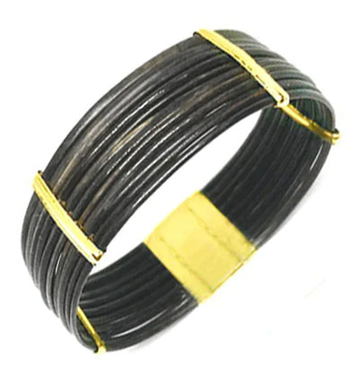 pulsera-ancha-plana-pelo-bufalo-en-oro-18-kilates-foto-4