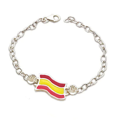 pulsera-cadena-bandera-espana-esmaltada-en-plata-foto-2