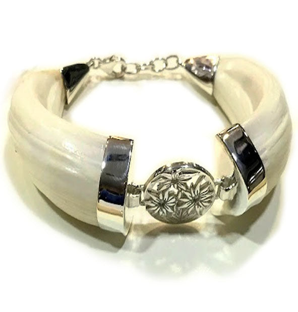 pulsera-jabali-flor-edelweiss-con-plata-1