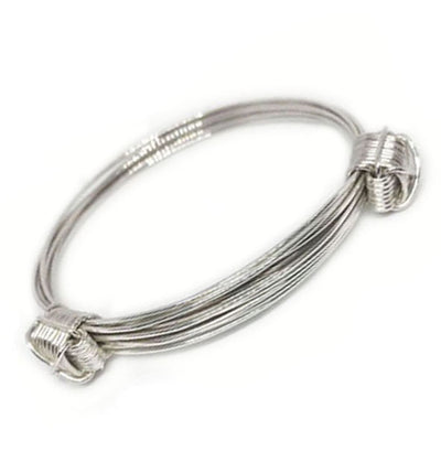 pulsera nudos corredizos 7 hilos de plata 1