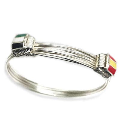 pulsera-nudos-corredizos-con-bandera-de-Espana-y-bandera-Extremadura-en-plata-de-ley-1