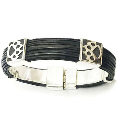 pulsera-pelo-bufalo-huella-de-leon-con-plata-4