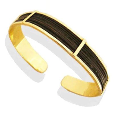 pulsera-plana-carril-mediana-pelo-bufalo-con-oro-18-kilates-foto-3