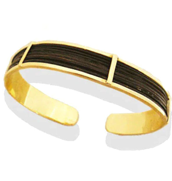 pulsera-plana-carril-mediana-pelo-bufalo-con-oro-18-kilates