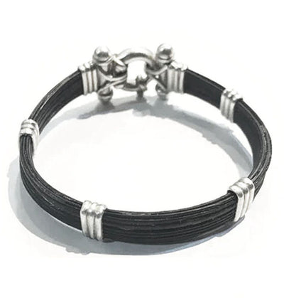 pulsera-plana-pelo-bufalo-con-cierre-marinero-en-plata-de-ley-foto-6